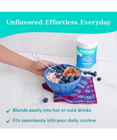 Further Food Unflavored Marine Collagen Peptides Powder Wild-Caught Sustainably Sourced Fish Hydrolyzed Type 1 2 & 3 12g Protein 5.93 Oz Unflavored 5.93 Ounce (Pack of 1) - Buy Online on GoSupps.com