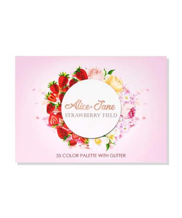 35 Color High Pigment Eyeshadow Palette - Glitter & Cream Shades | Strawberry Field - International Shipping Available - Buy Online on GoSupps.com