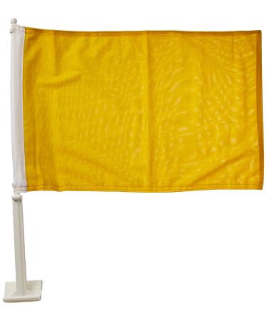 Online Stores Solid Car Flag, Yellow