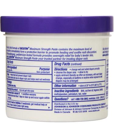Desitin Maximum Strength Original Paste 16oz - Pack of 2 | Soothing Diaper Rash Relief - Buy Online on GoSupps.com