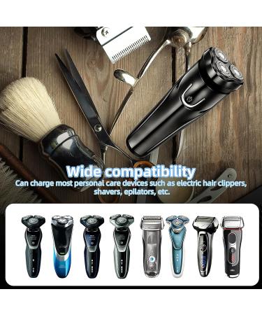 Universal 6 Razor Charger Connector Set with USB-C Cable | Compatible with Philips Remington & Braun Razors - Buy Online on GoSupps.com