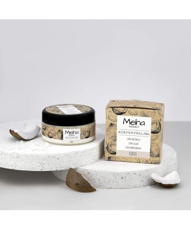 Meina Coconut Body Scrub - Organic Exfoliating Scrub for Face Body & Lips | Unisex | 280g - Buy Online on GoSupps.com