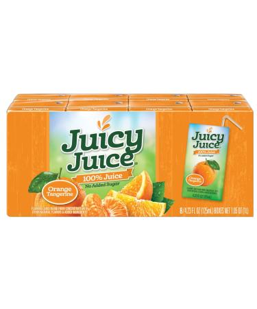 Juicy Juice Orange Tangerine, 4.23 Ounce Boxes, 8 Count (Pack of 5)