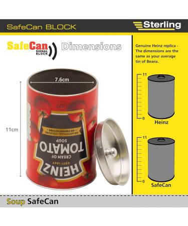 RFID Signal Blocking Sterling SafeCan - Heinz Tomato Soup Design - Buy Online on GoSupps.com