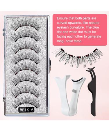 Neyeau 4 Pairs Magnetic Eyelashes with Applicator Magnetic Eyelashes Natural Look Reusable Magnetic Eyelashes Magnetic Lashes with Clamp Magnetic Eyelashes Without Eyeliner No Glue - Buy Online on GoSupps.com