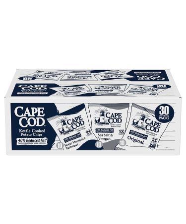 Cape Cod Potato Chips Reduced Fat Kettle Cooked Variety Pack - 30 Count - Buy Online on GoSupps.com