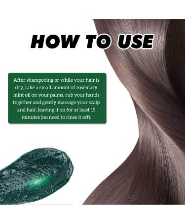 Rosemary Mint Oil for Hair Rosemary Hair Treatment Oil Deep Conditioner Strengthens and Nourishes Dry Damaged and Frizzy Hair Conditions Ends - Buy Online on GoSupps.com