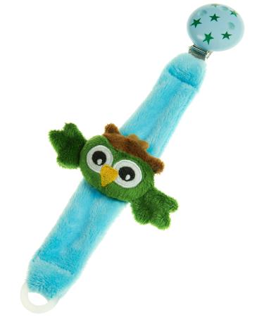 My owl pacifier holder (green)