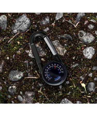 Carabiner Clip On Compass Hiking - Compact Compass Keychain Backpacks | Small Pocket Magnetic Compass Keychain for Kids - Hiking Compass Thermometer | Keyring Keychains Outdoor Survival Camping 2 Pcs - Buy Online on GoSupps.com