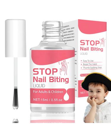 MrCuvaryas Stop Nail Polish 15ml - Stop Chewing Nails for Kids Thumb Sucking - Stop - Prevent Chewing Nails and Thumb Sucking for Kids and Adults