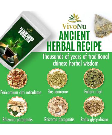 Organic 10-Day Lung Detox Tea for Respiratory Support - Buy Online on GoSupps.com