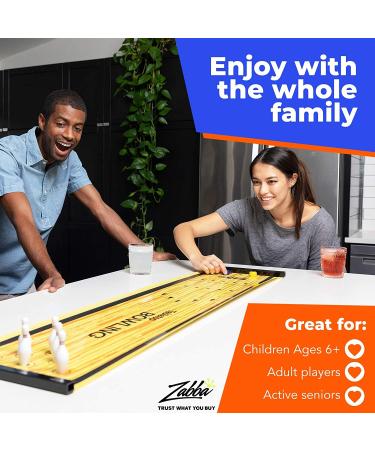 Elite Sportz Bowling Game Set - Fun Indoor Table Game for Kids and Adults - Portable Set with Lane, 6 Pins, and 2 Bowl Bearings - Perfect for Home or Traveling - Buy Online on GoSupps.com