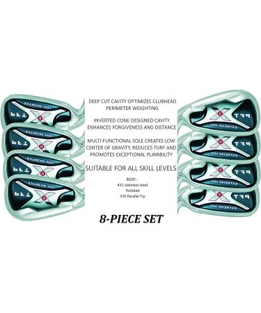 Left Handed PFT X9 Extreme MOI Iron Set - 8-Piece Men's Iron Set (4-SW) R-Flex Steel Shaft - Buy Online on GoSupps.com