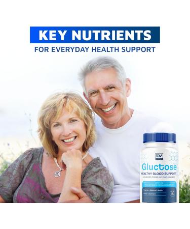 (5 Pack) Gluctose Advanced Blood Support Gluctose Gluctose - Advanced Blood Support Supplement Gluctose Supplement SupportCapsules - All Natural Formula 150 Capsules for 5 Months - Buy Online on GoSupps.com
