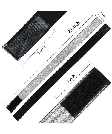 6PCS Lace Wig Headband Set with Satin Edge Scarf for Melting Edges - Velcro Elastic Bands for Women, Includes Frontal Edge Brush and Comb - Buy Online on GoSupps.com