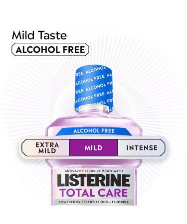 Listerine Total Care Alcohol-Free Mild Mouthwash 6 Benefit Oral Rinse to Help Kill 99.9% of Germs That Cause Bad Breath Strengthen Enamel Mild Mint Flavor 1 L 33.8 Fl Oz (Pack of 1) - Buy Online on GoSupps.com