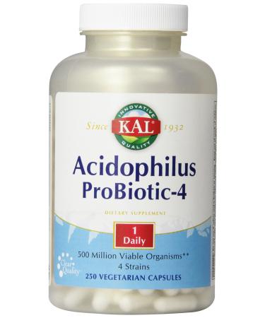 KAL Acidophilus Probiotic-4 250 Veggie Caps