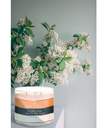 Gilded Sun & White Tea Aloe - Nautica Luxury Soy Wax Candle | International Shipping Available - Buy Online on GoSupps.com