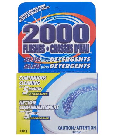 2000 Flushes Automatic Toilet Bowl Cleaner | Blue plus Detergents 100g | Makes scrubbing easier by helping break down toilet bowl residue and stains pine oil scent | 1 Cube 1 count (Pack of 1)