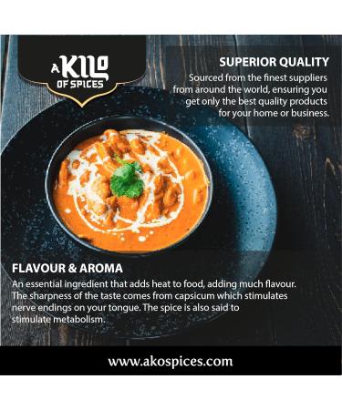 Cayenne Pepper Powder 1 kg - Premium Quality Ground Chili Spice for Tacos & Seasoning | Vegan-Friendly - Buy Online on GoSupps.com