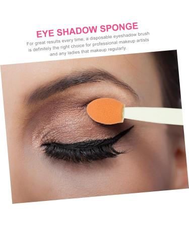 Hemoton 300 Pcs Double Ended Eyeshadow Brush Eye Makeup Applicator Double-sides Eye Brush Latex Sponge Eyeshadow Stick Cosmetic Tool Sponge Brush Tipped Oval Makeup Tool - Buy Online on GoSupps.com