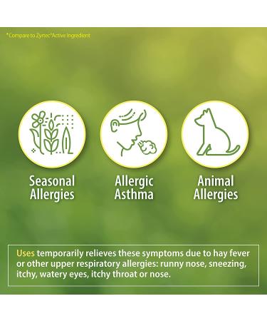 HealthA2Z All Day Allergy Relief Tablets 250ct - Cetirizine HCL 10mg - Compare to Zyrtec - Buy Online on GoSupps.com