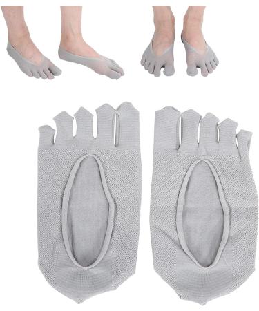 Toe Socks for Women Low Cut Polyester Socks to Absorb Sweat gray - Buy Online on GoSupps.com