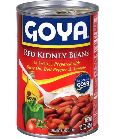 Goya Foods Red Kidney Beans In Sauce, 15 oz