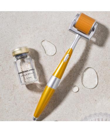 Antiage27 Regen Premium Titanium Microdermabrasion Derma Roller for Face - 192 Needles (0.25mm) - Includes Storage Case & Head Protector - Buy Online on GoSupps.com