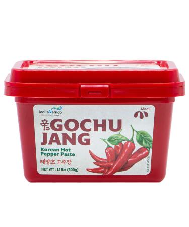 Spicy Maeil Gochujang Seasoning Sauce  Gochujang  Sweet Fermented Chili Pepper Paste, Perfect Jang Sauce for Dips and Marinades  Korean Chili Paste 500g Gochujang 1.1 Pound (Pack of 1)