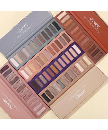 Ucanbe Eyeshadow Palette - 12 High Pigment Colors Matte & Shimmer Waterproof Makeup with Brush - Buy Online on GoSupps.com