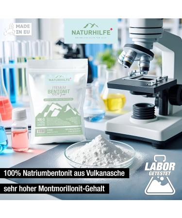 NATURHILFE Bentonite Powder 550g - Earth Mineral Lab Tested Sodium Bentonite - Buy Online on GoSupps.com