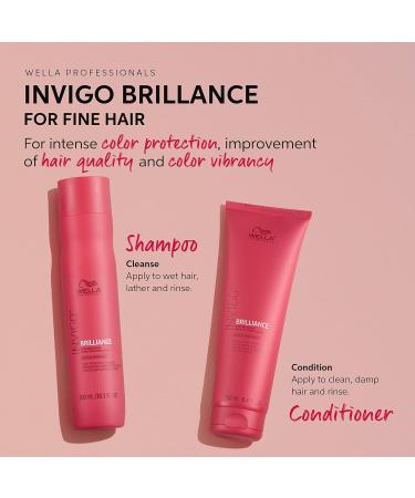 Wella Invigo Brilliance Shampoo & Conditioner Set for Fine/Normal Hair - Color Protection & Vibrancy - Buy Online on GoSupps.com