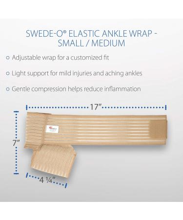 Swede-O Elastic Ankle Wrap - Small/Medium | Premium Support & Comfort - International Shipping Available - Buy Online on GoSupps.com