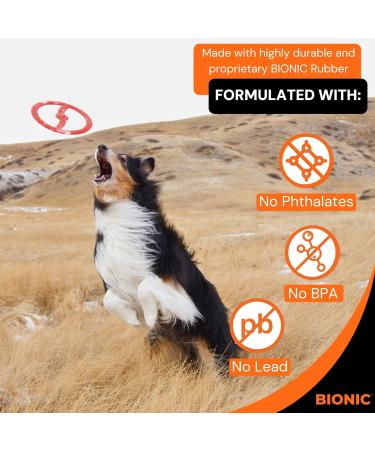 Bionic Toss-n-Tug Ring - Durable 22.7cm Dog Toy for Playful Pets | International Shipping Available - Buy Online on GoSupps.com