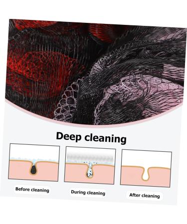 Buy Hemoton 4pcs Foaming Net Loofah Body Scrubbers & Bath Accessories - Exfoliating Shower Puff for Men | International Shipping Available - Buy Online on GoSupps.com