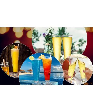 Yesland 6 Pack Plastic Milkshake Glasses - Disposable & Recyclable - 13.5 Oz - Ideal for Ice Cream, Mimosa Bar, Wedding & New Year's Eve - Buy Online on GoSupps.com