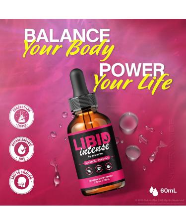 NutraVibe Libid Intense Drops Official LibidIntense Daily Liquid Formula for Men with Natural Ingredients | Supports Stamina Energy & Performance | Easy-to-Use Dropper (30 Servings) - Buy Online on GoSupps.com