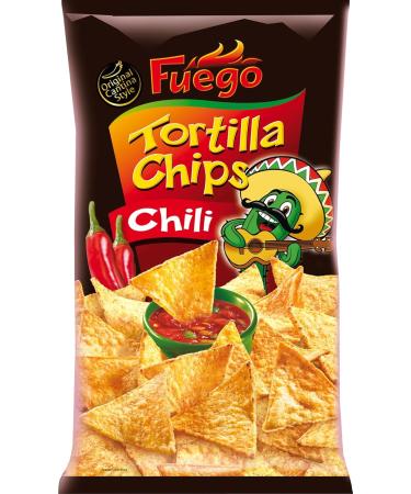 Fuego Tortilla Chips Chili | Authentic Mexican Snack | Crispy Corn Chips | 450g Pack - Buy Online on GoSupps.com