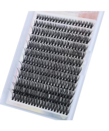 Lash Clusters DIY Eyelash Extensions 240 Clusters Lashes 40D C Curl LASH Mega Volume Individual Lashes Eyelash Clusters Extensions Wispy Lashes Cluster Mixed by MAEXUS (0.07D 9-16mix)