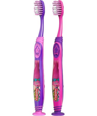 Colgate Kids Toothbrush Trolls Extra Soft 2 Count - Pack of 1 - Buy Online on GoSupps.com