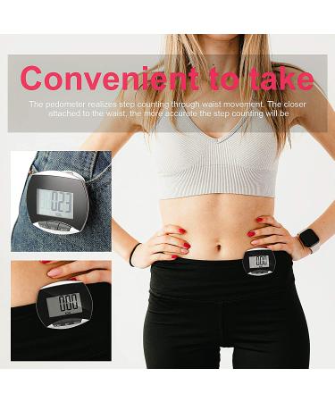 Portable LCD Pedometer for Jogging & Hiking - Step Counter with Calories Burned - Buy Online on GoSupps.com