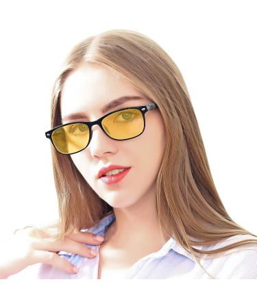 Suertree Blue Light Blocking Glasses - 95% Filter for Eye Protection - Unisex Computer & Reading Glasses (0.0x Diopter) - Black (1 Pack) - Buy Online on GoSupps.com