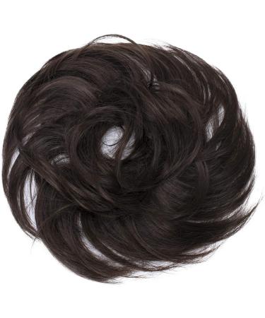CAISHA by PRETTYSHOP Brown Synthetic Hairpiece Scrunchie Updo | Slightly Wavy | G5B #8B - Buy Online on GoSupps.com