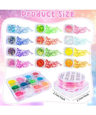  Kuvarix Face Glitter Powder 12 Colors Glitter Body Glitter Fluorescent Color Party Accessory Festival Accessory Halloween Makeup for Party Carnival - Buy Online on GoSupps.com