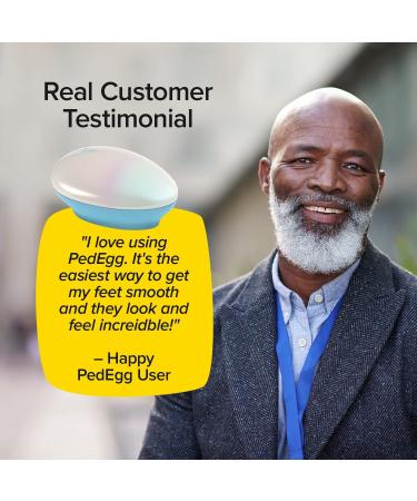 Ped Egg Classic Callus Remover | As Seen On TV | Safely Remove Tough Calluses & Dry Skin | 135 Precision Micro-Blades | Mess-Free | White - Buy Online on GoSupps.com