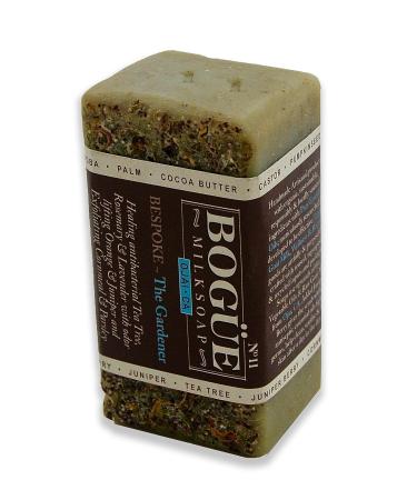 Bogue Gardener Soap Gift Set: Juniper Berry & Cornmeal Exfoliate, Tea Tree & Rosemary Antibacterial Soap with Nail Scrubber & Dish - Buy Online on GoSupps.com