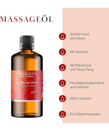 Oxxigena Aphrodizing Massage Oil - 100% Natural Grape Seed & Essential Oils | Moisturizing Body Oil - Made in Italy - 100ml - Buy Online on GoSupps.com