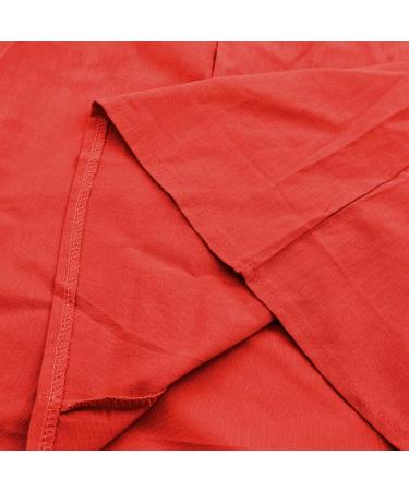 Women's 2024 Floral Embroidered Dress V-Neck Short Sleeve Bow Tie Swing Flowy A-Line Long Midi Maxi Long Sun Dress 1937-zayeh-5-red XL - Buy Online on GoSupps.com