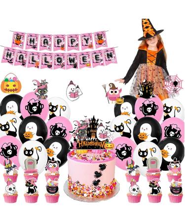Halloween Paper Cake Topper Set | Decorative Cupcake Toppers for Halloween | Indoor Outdoor Decors for Dining Room Balcony Corridor Garden Living Room Bedroom Lambo - Buy Online on GoSupps.com